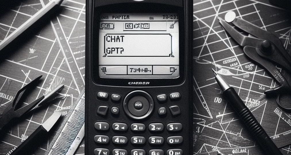 تشبیه چت GPT به تلفن‌های همراه قدیمی سیاه و سفید