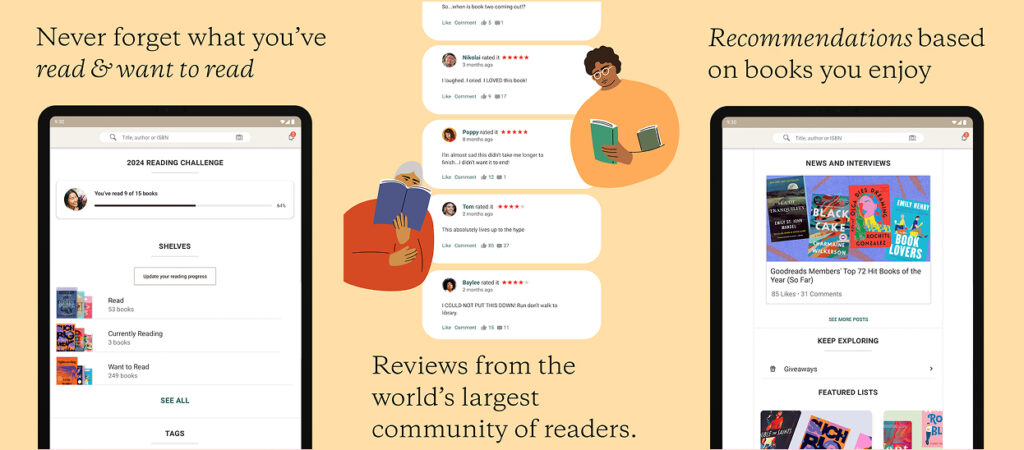 معرفی اپلیکیشن کتاب Goodreads