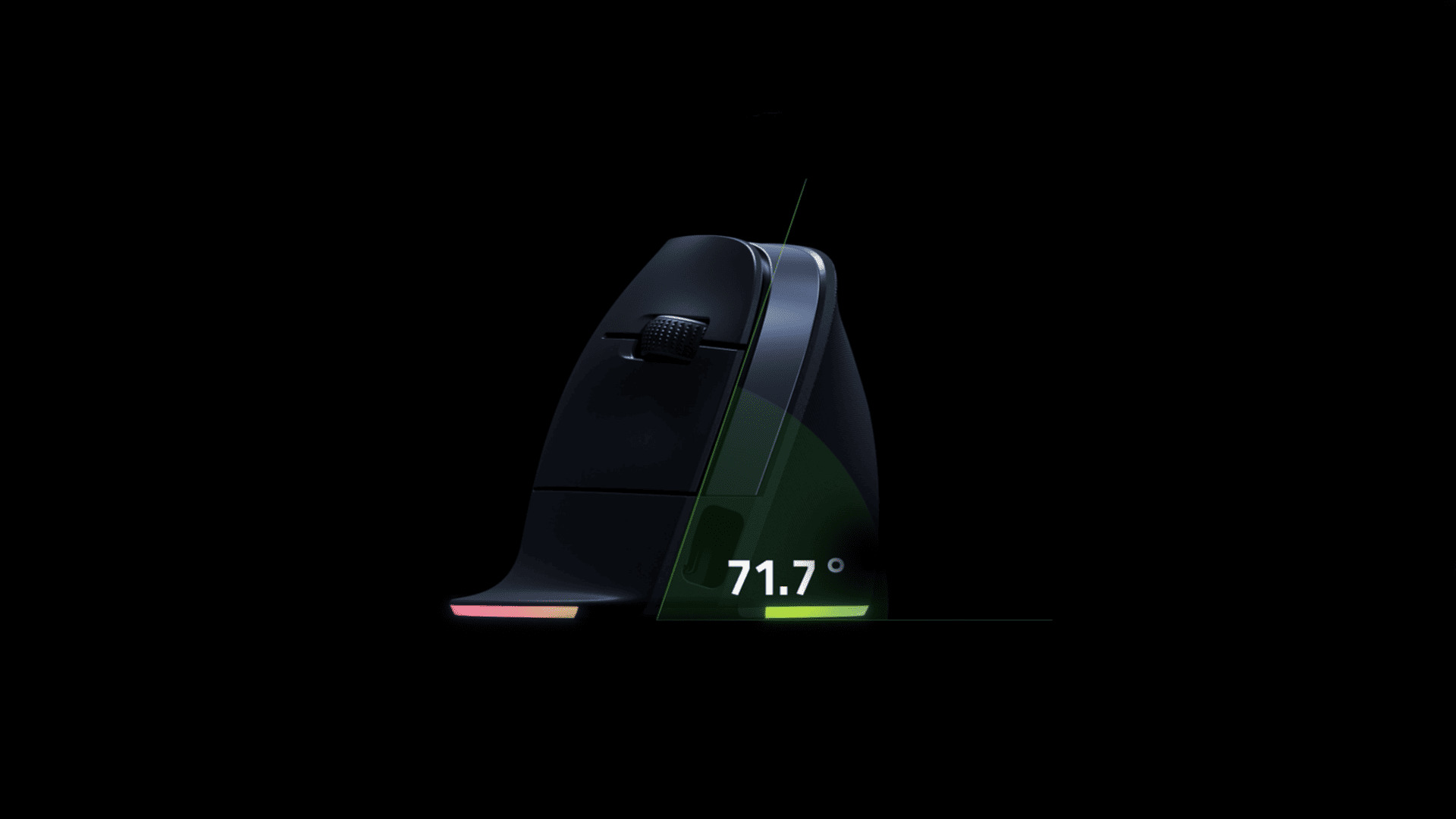 زاویه ارگونومی ماوس Razer pro click v2 vertical